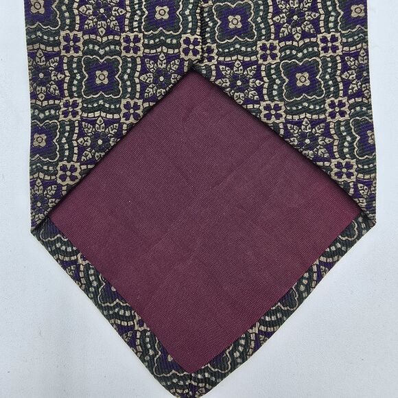 Mens Necktie Xmi Designer Tie 100% Silk Handmade Size 57 By 3.5 Inches Vintage - Picture 6 of 7